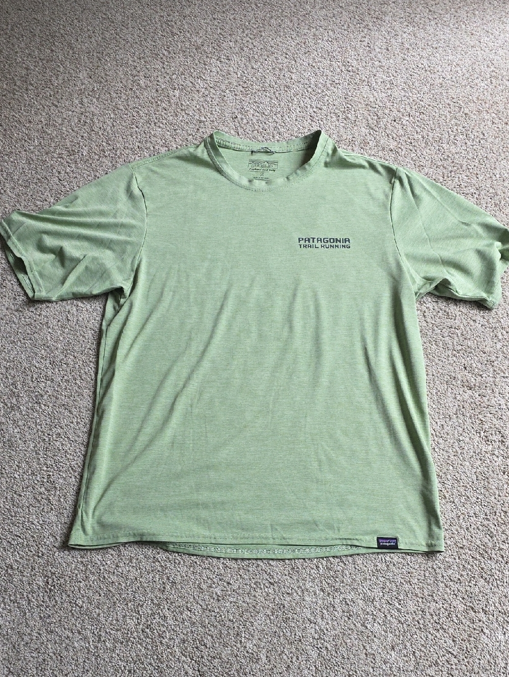Patagonia Men’s Short Sleeve Trail Tee — Sage Green